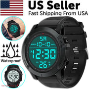 StealthDial D50 black tactical digital sport watch