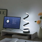 Spiral Glow LED Desk Lamp – 3-color USB light