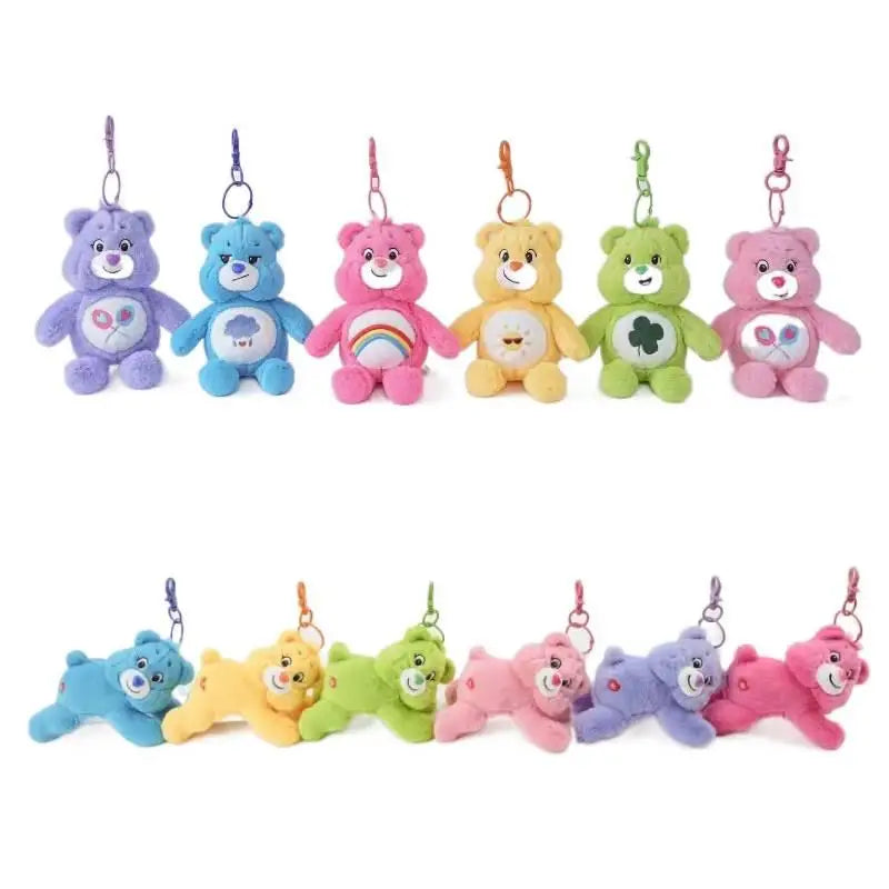 Genuine Carebears Bag Charms Scented Plush Keychain Stuffed Toys Keyring Keychain Backpack Charm
