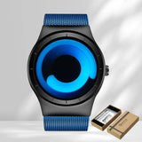 NEW Creative Quartz Watches Men Top Fashion Brand Casual Stainless Steel Mesh Band Unisex Watch Clock Male Female Gentleman Gift