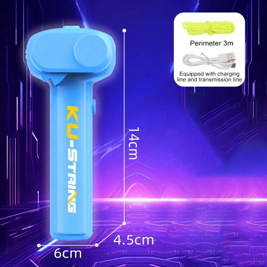 Magic Zip String Rope Launcher Glow in the Dark Luminous String Toy 