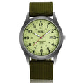 Rugged Field Watch – MilitaryInspired Quartz Watch with Date Display - 24 Hours Dial - Nylon Strap Wrist Watch
