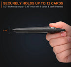 Side profile showing how a wallet fills with cards