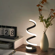 Spiral Glow LED Desk Lamp – 3-color USB light