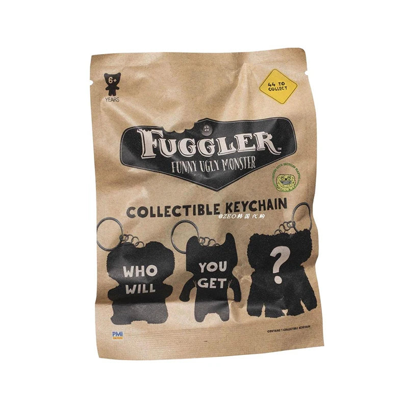 Original Fuggler Figurine Keychain Toys Blind Box Ugly Monster Tooth Wide Eyed Weirdo Screech Collectible Model Backpack Pendant