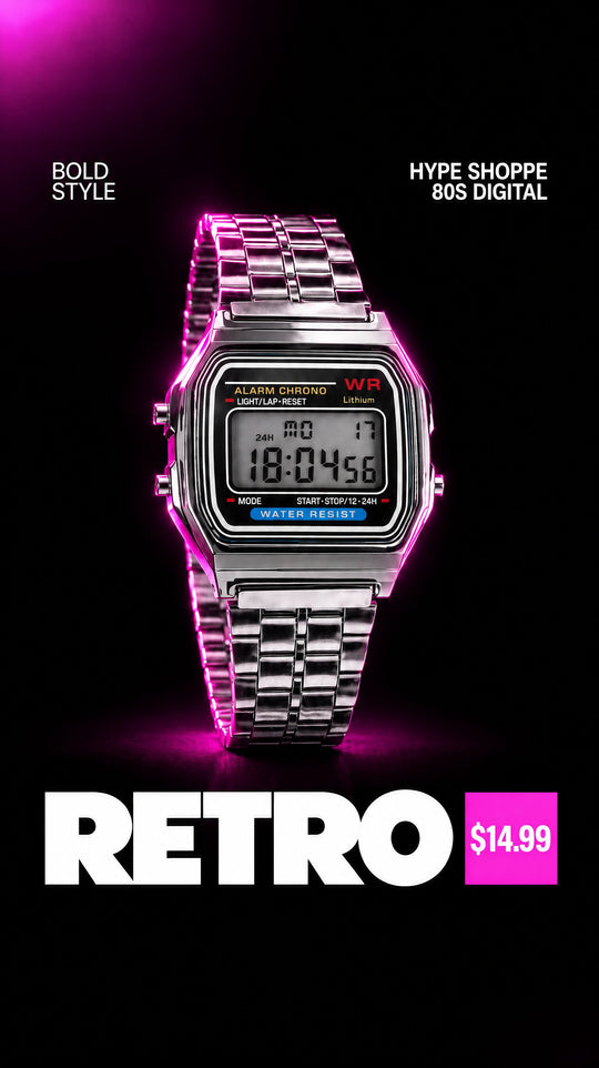 80's Retro Digital Business Watch