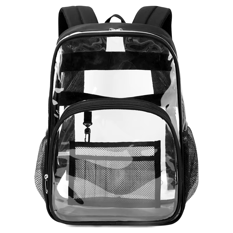 Clear Backpack Transparent School Bag Large Capacity Stadium and Concert Approved