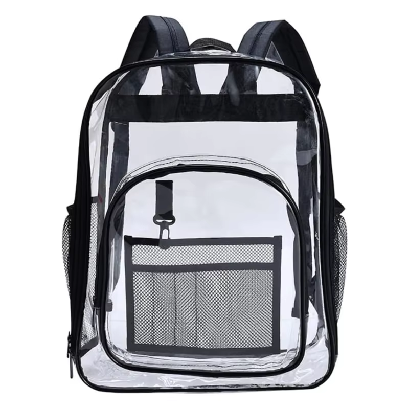 Clear Backpack Transparent School Bag Large Capacity Stadium and Concert Approved