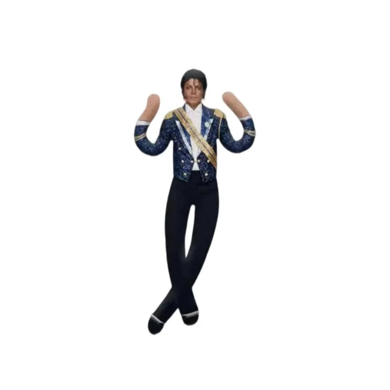 Michael Jackson Bendable Doll 6 Iconic MJ Era Styles, Bad, Smooth Criminal, Dangerous & 80s Pop Music Collectible, Stuffed Poseable Action Figure