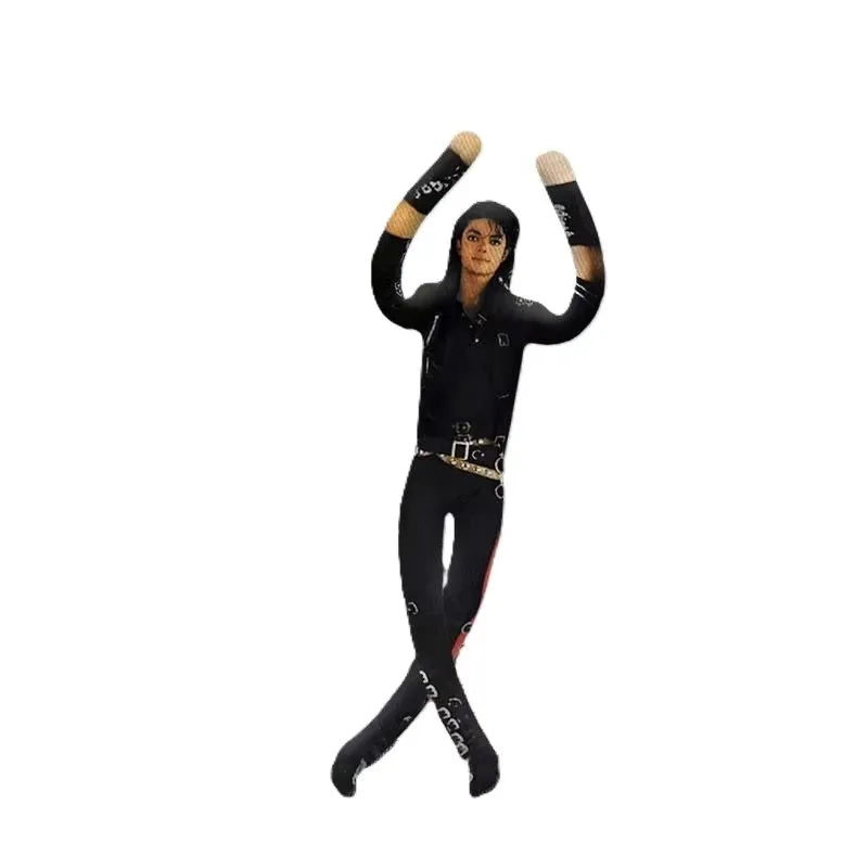 Michael Jackson Bendable Doll 6 Iconic MJ Era Styles, Bad, Smooth Criminal, Dangerous & 80s Pop Music Collectible, Stuffed Poseable Action Figure