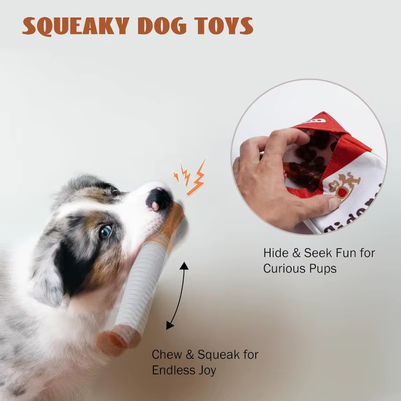 Plush Cigarette Dog Chew Toy Great for Doggy Photo Shoot Puppy Smoking Butts Funny