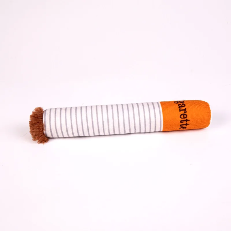 Plush Cigarette Dog Chew Toy Great for Doggy Photo Shoot Puppy Smoking Butts Funny