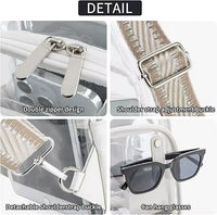 Clear Crossbody Bag Clear Bag for Stadium Events Clear Purses for Women Men