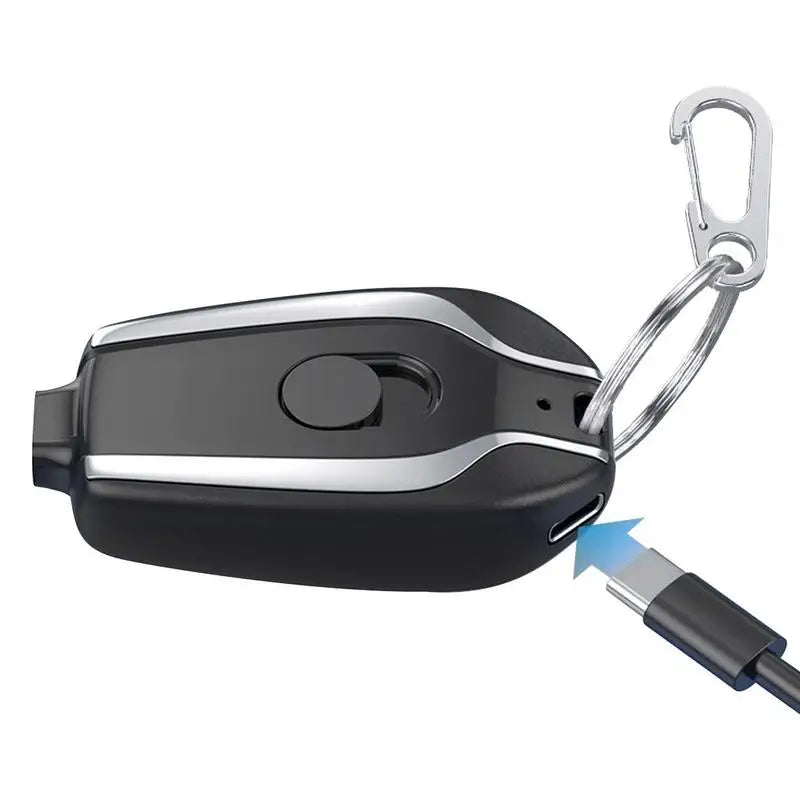 Keychain Phone Charger Type C Emergency Mini Power Bank Ultra-Compact and Wireless