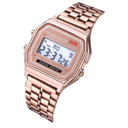 Rose gold women’s 80s retro digital business watch