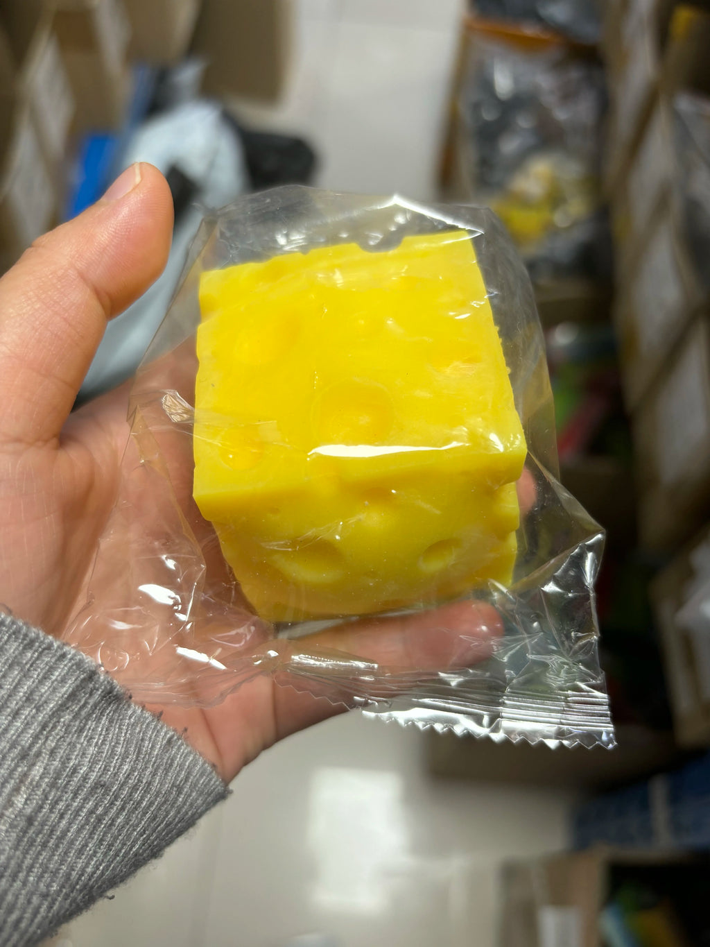 Squishy Cheese Cube
