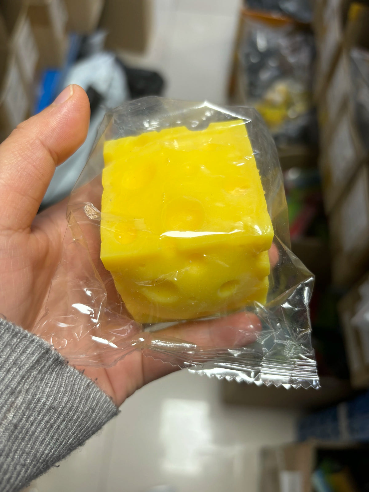 Squishy Cheese Cube
