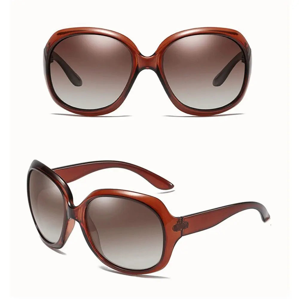 Vintage Oversized Sunglasses - Bug Eye Style Big Lens Sun Glasses 