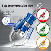 PrizeClaw four pack mini claw keychains in red blue green and yellow