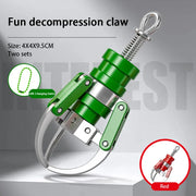PrizeClaw two pack green and red mini claw keychains