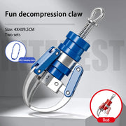 PrizeClaw two pack blue and red mini claw keychains
