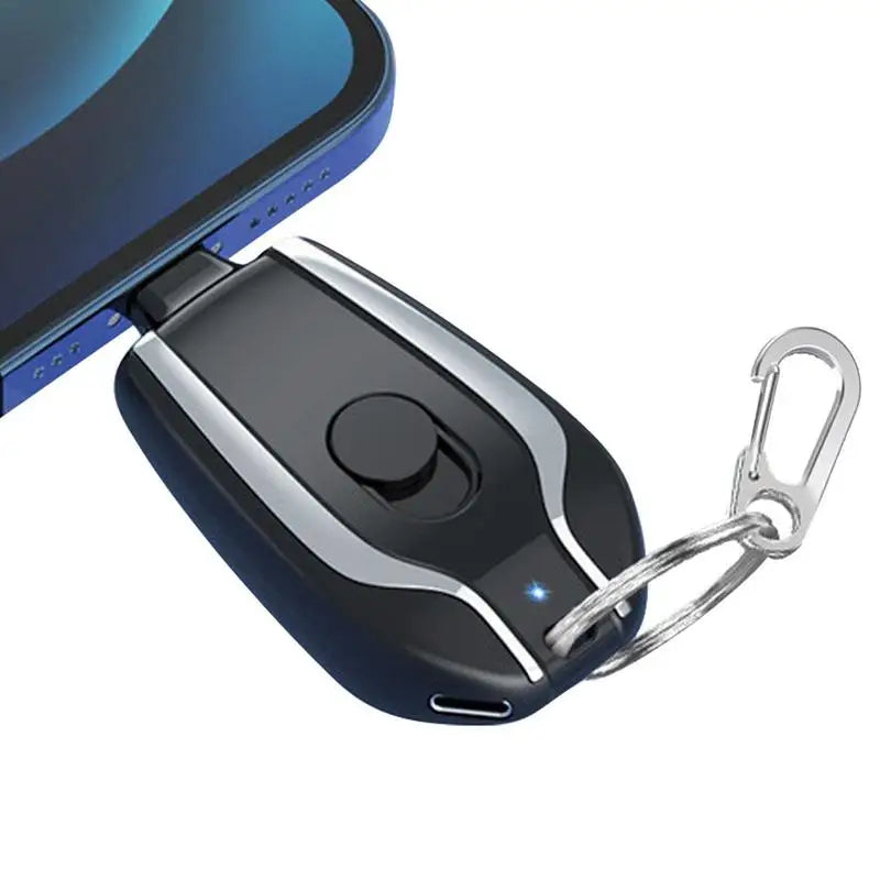 Keychain Phone Charger Type C Emergency Mini Power Bank Ultra-Compact and Wireless