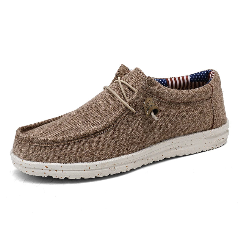 Hey Jude's Dude Shoes – brown canvas casual shoes