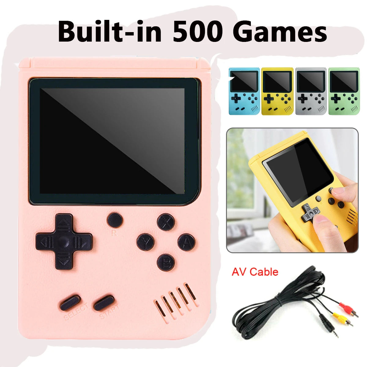 Retro Game Boy Emulator - Built-in 500 Games