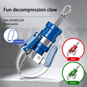 PrizeClaw three pack red blue and green mini claw keychains