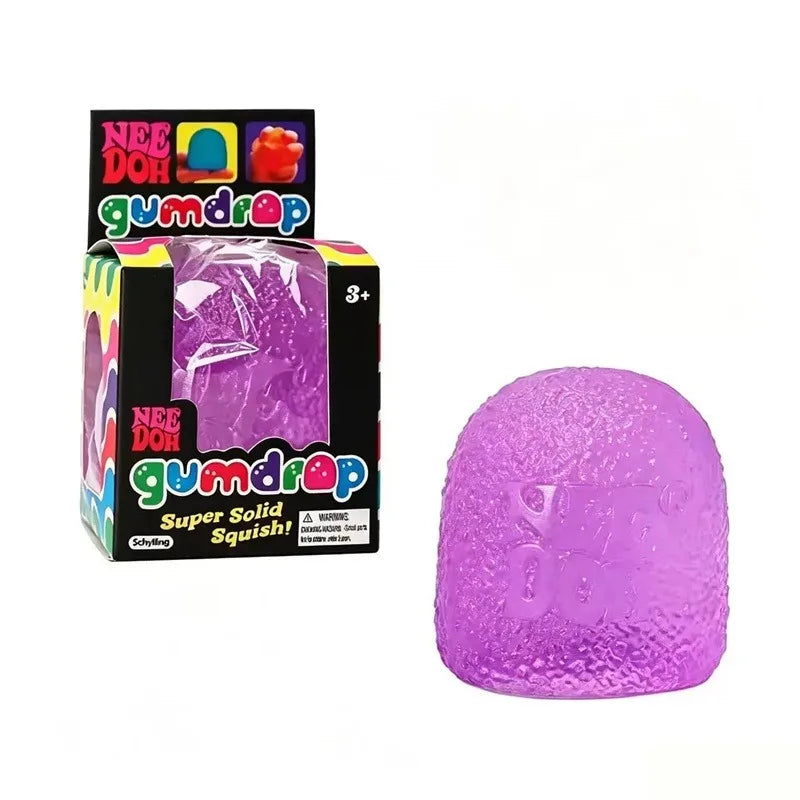 Purple gumdrop textured squishy toy