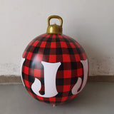 JumboJoy 23.6-Inch Inflatable Christmas Ornament – Outdoor PVC Holiday Decor