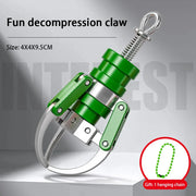 PrizeClaw green mini arcade grabber keychain