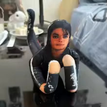 Michael Jackson Bendable Doll 6 Iconic MJ Era Styles, Bad, Smooth Criminal, Dangerous & 80s Pop Music Collectible, Stuffed Poseable Action Figure
