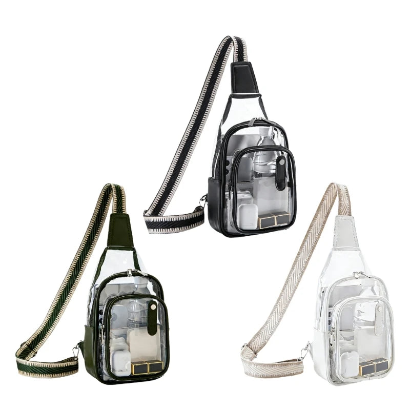 Clear Crossbody Bag Clear Bag for Stadium Events Clear Purses for Women Men
