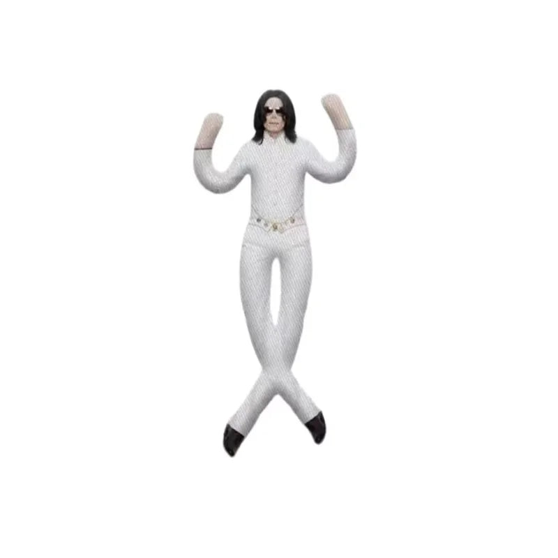 Michael Jackson Bendable Doll 6 Iconic MJ Era Styles, Bad, Smooth Criminal, Dangerous & 80s Pop Music Collectible, Stuffed Poseable Action Figure 