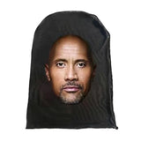 FaceFlip mesh costume mask — Bald Goatee — Hood