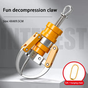 PrizeClaw orange mini arcade grabber keychain