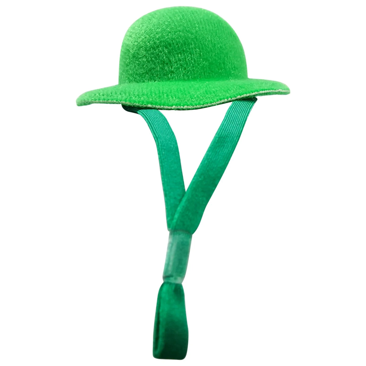 Green funny chicken hat for hens and roosters with adjustable chin strap