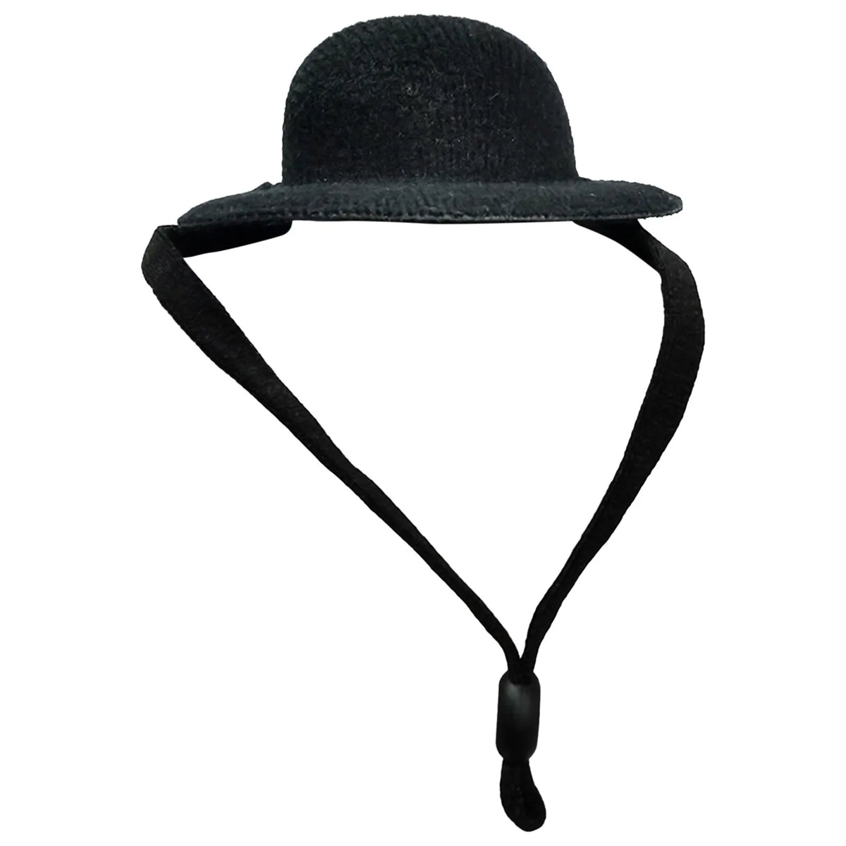 Black funny chicken hat for hens and roosters with adjustable chin strap