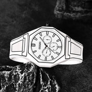 Elegant Men Quartz Watch - Silicone Strap, Analog Display, Christmas and Halloween Gift, Creative Wristwatch, Men Gift