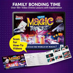 Magic set video instruction access guide and illustrated booklet