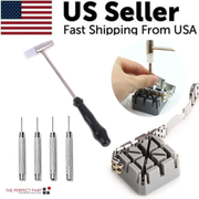PinBench watch band sizing kit with hammer punch pins and holder