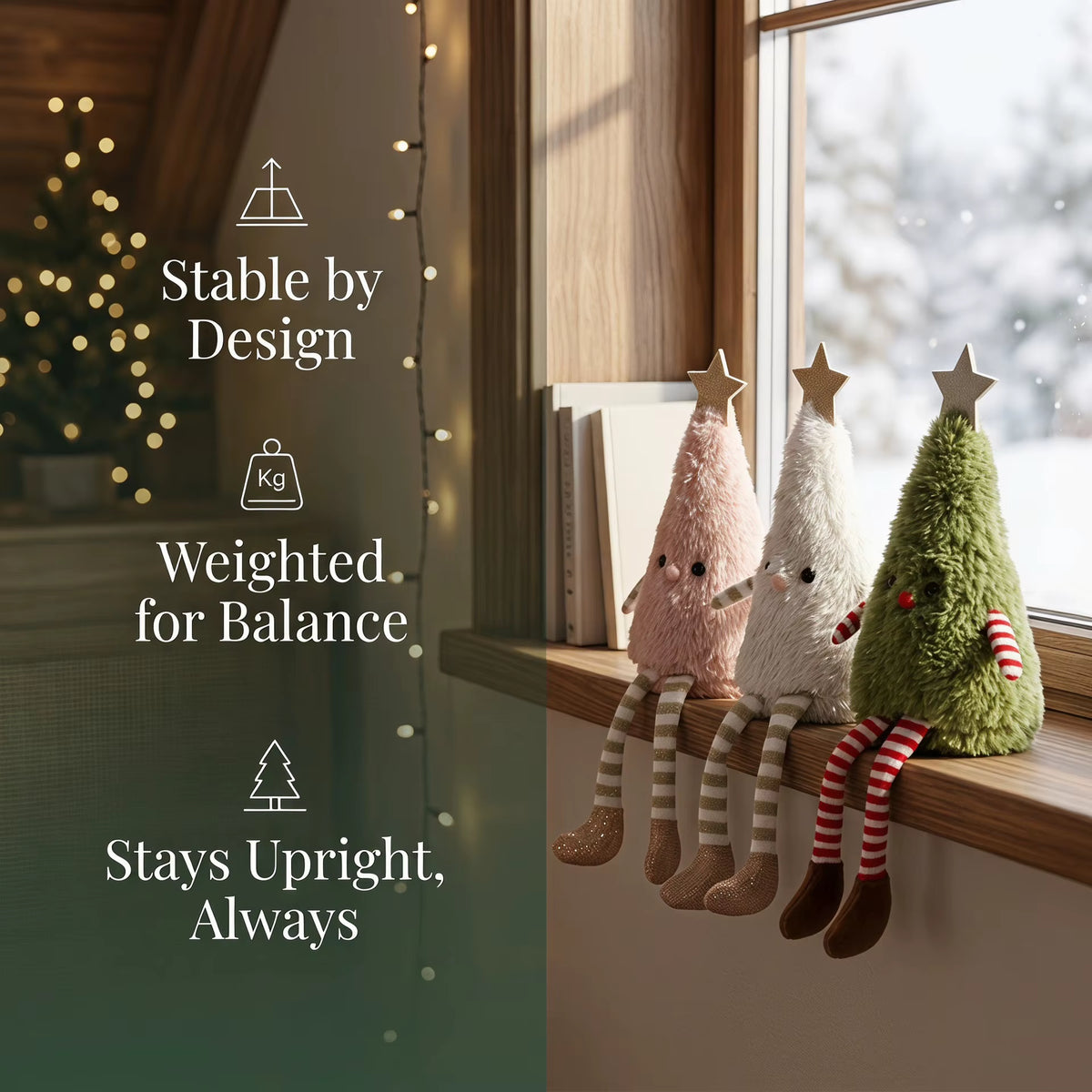 2026 Christmas Decorations Cute Plush Christmas Tree Doll Home Party Doll Decoration