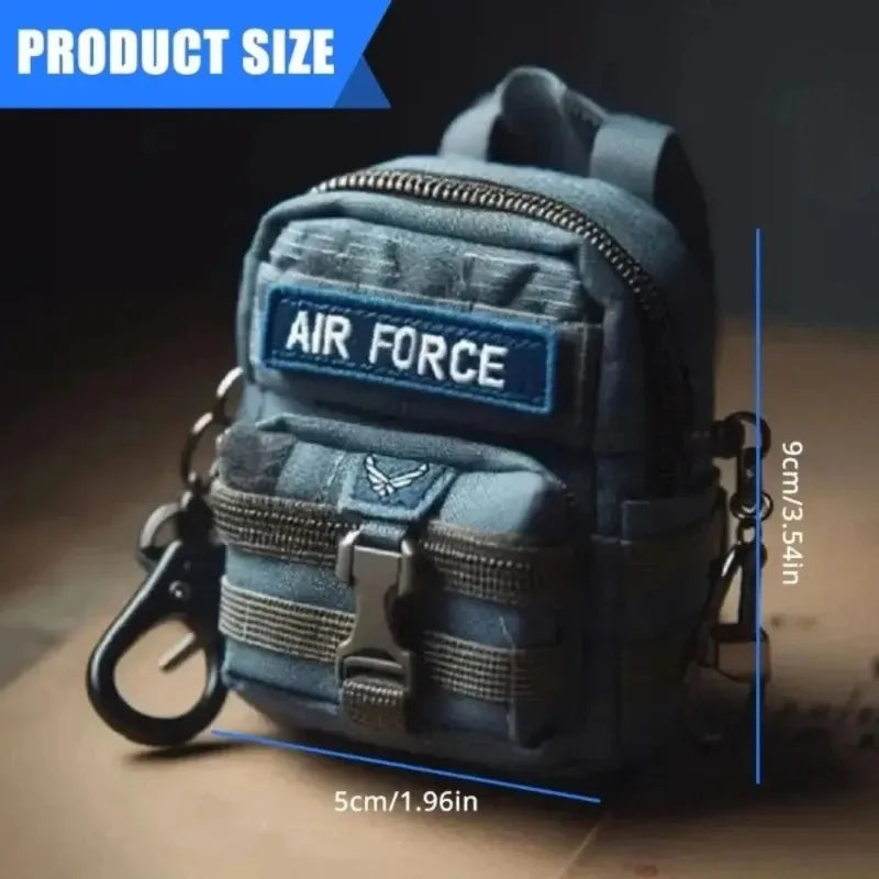 Armed Forces Mini Backpack Keychain Bag Charms Army Navy Air Force Marines Coast Guard