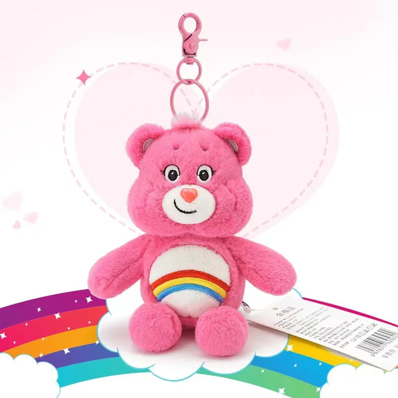 Genuine Carebears Bag Charms Scented Plush Keychain Stuffed Toys Keyring Keychain Backpack Charm