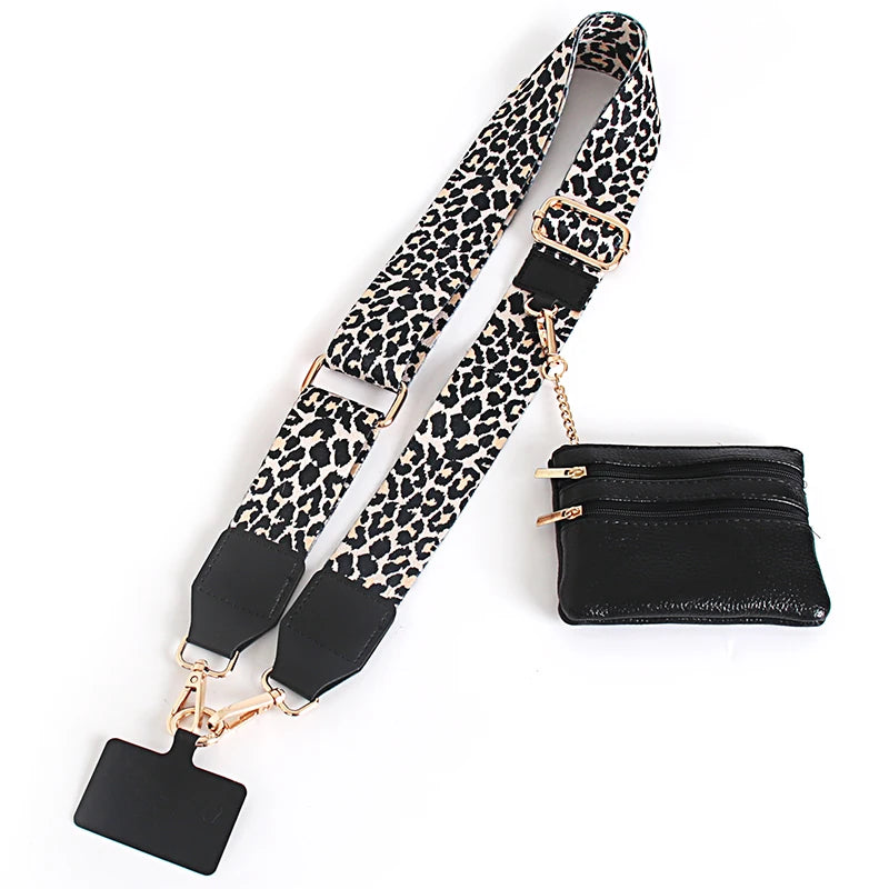 Hot Selling New Phone Lanyard with Zipper Pocket and Storage Bag Adjustable Wide Nylon Straps Can Replace Handbags and Wallets