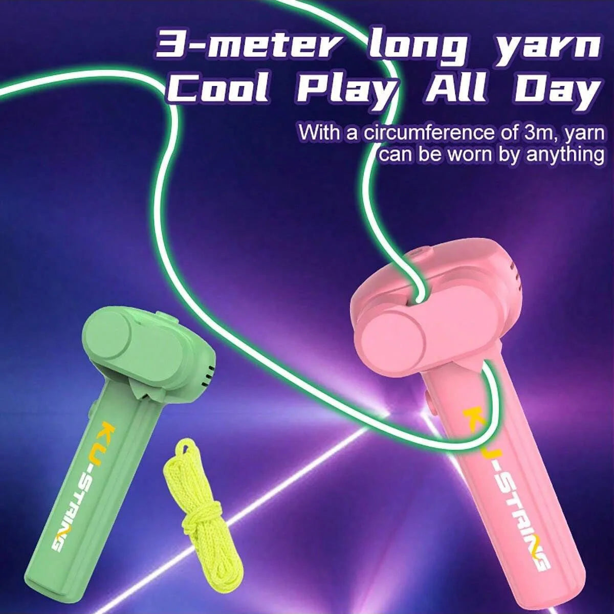 Magic Zip String Rope Launcher Glow in the Dark Luminous String Toy 