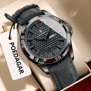 Original Men Watch Luxury Waterproof Luminous Date Week Watch for Man Quartz Leather Fashion Men'S Watches Reloj Hombre