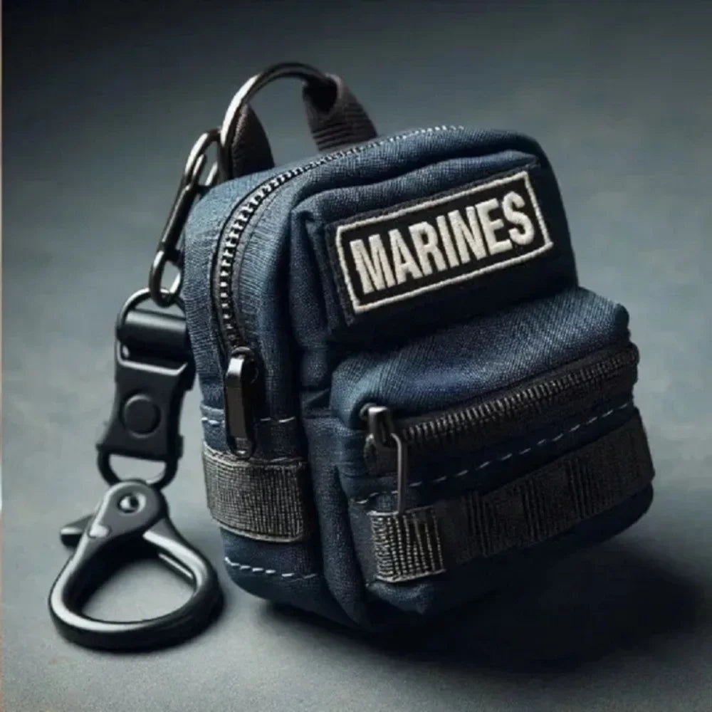 Armed Forces Mini Backpack Keychain Bag Charms Army Navy Air Force Marines Coast Guard