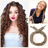 Satin Heatless Hair Curler, Lazy Natural Soft Wave DIY Heatless Curls for Sleep in Overnight, for All Hair Types